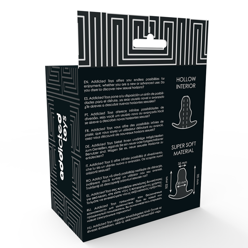 ADDICTED TOYS DILATADOR ANAL MEDIANO 11 CM TRANSPARENTE