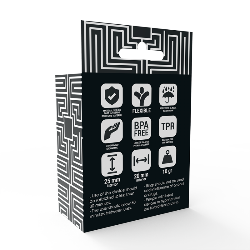 ADDICTED TOYS SET 3 ANILLOS PENE NEGRO