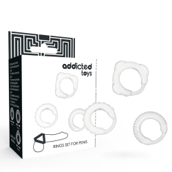 ADDICTED TOYS SET 3 ANILLOS PENE CLEAR 2