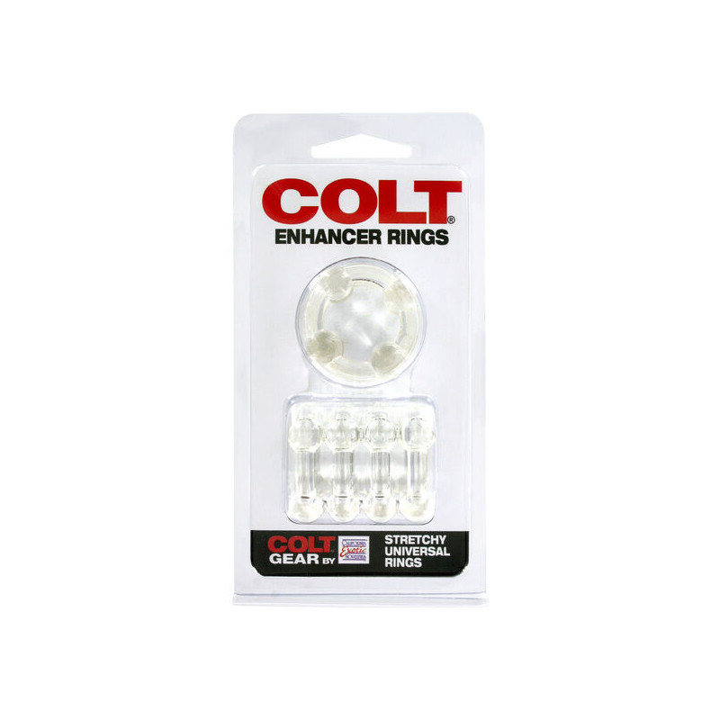 CALEXOTICS COLT ENHANCER RINGS ANILLOS PARA EL PENE TRANSPARENTES