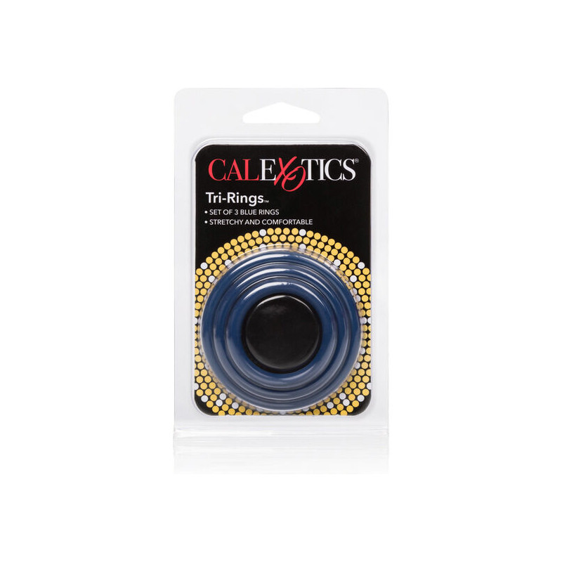 CALEXOTICS SET TRES ANILLAS AZUL ERECCION