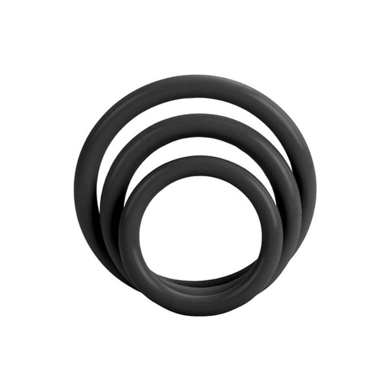 CALEXOTICS SET TRES ANILLAS NEGRO ERECCION