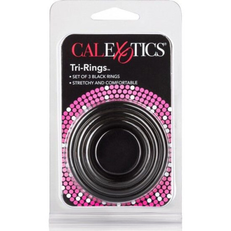 CALEXOTICS SET TRES ANILLAS NEGRO ERECCION