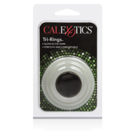 CALEXOTICS SET TRES ANILLAS BRILLO EN LA OSCURIDAD