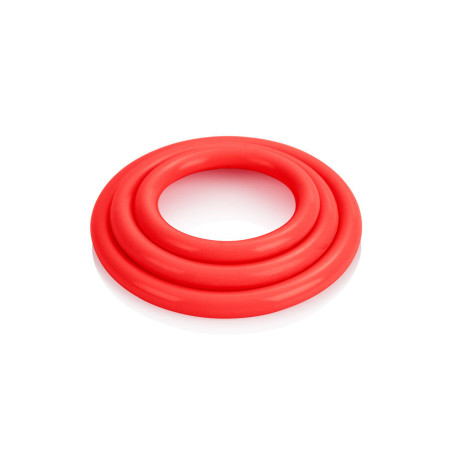 CALEXOTICS SET TRES ANILLAS ERECCION ROJO