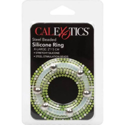 CALEXOTICS ANILLO DE SILICONA CON CUENTAS DE ACERO TALLA XL 2