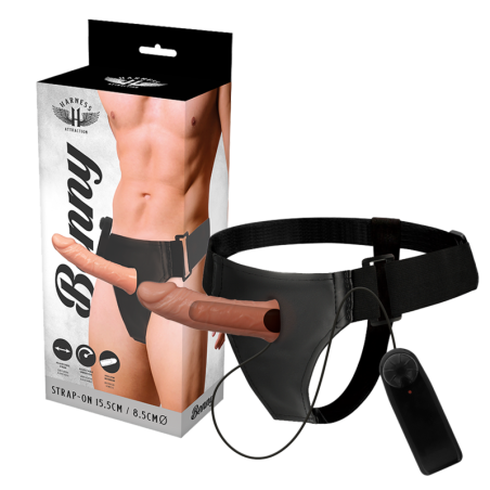 HARNESS ATTRACTION ARNES HUECO BENNY CON VIBRADOR 15 CM O 45 CM
