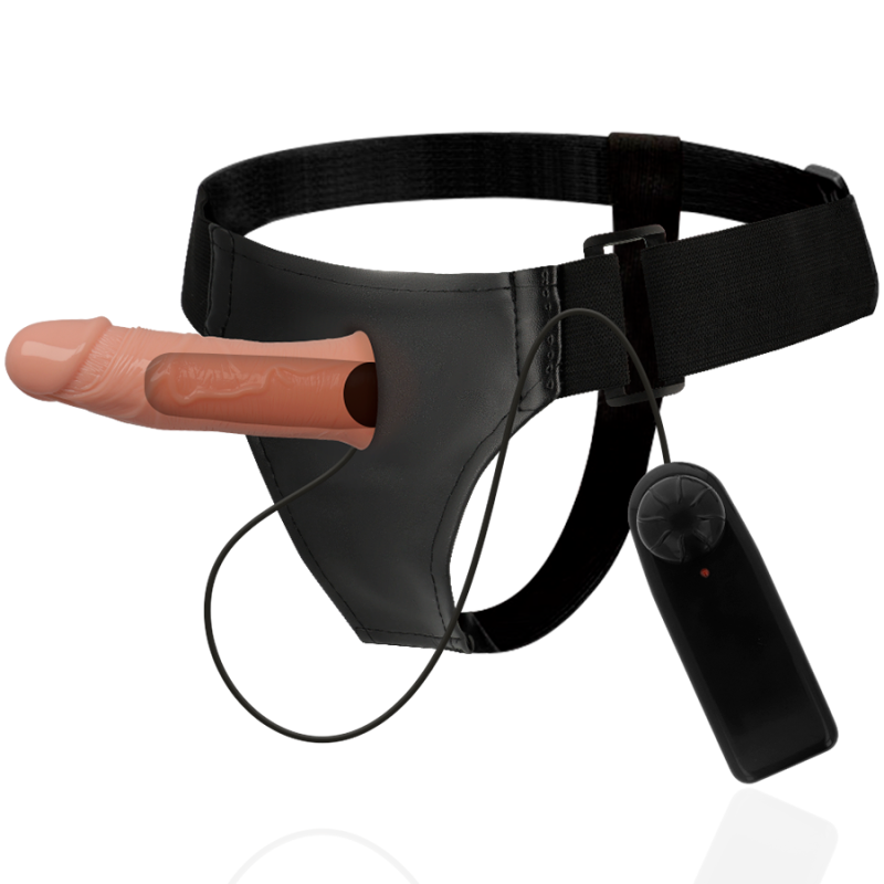 HARNESS ATTRACTION ARNES HUECO GREGORY CON VIBRADOR 165 CM O 43 CM