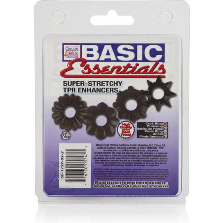 CALEXOTICS BASIC SET 4 ANILLAS PENE TPR