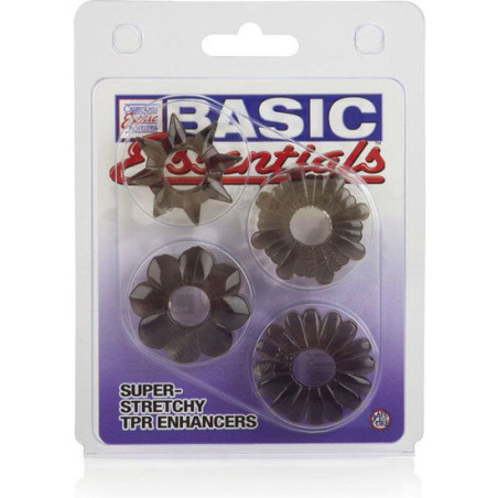 CALEXOTICS BASIC SET 4 ANILLAS PENE TPR