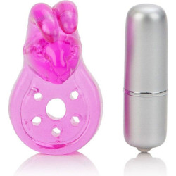 CALEXOTICS MICRO VIBE AROUSER BUNNY ANILLO VIBRADOR ROSA 2
