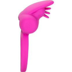 CALEXOTICS DUAL CLIT FLICKER ENHANCER DOBLE ANILLO VIBRADOR DE SILICONA ROSA 2