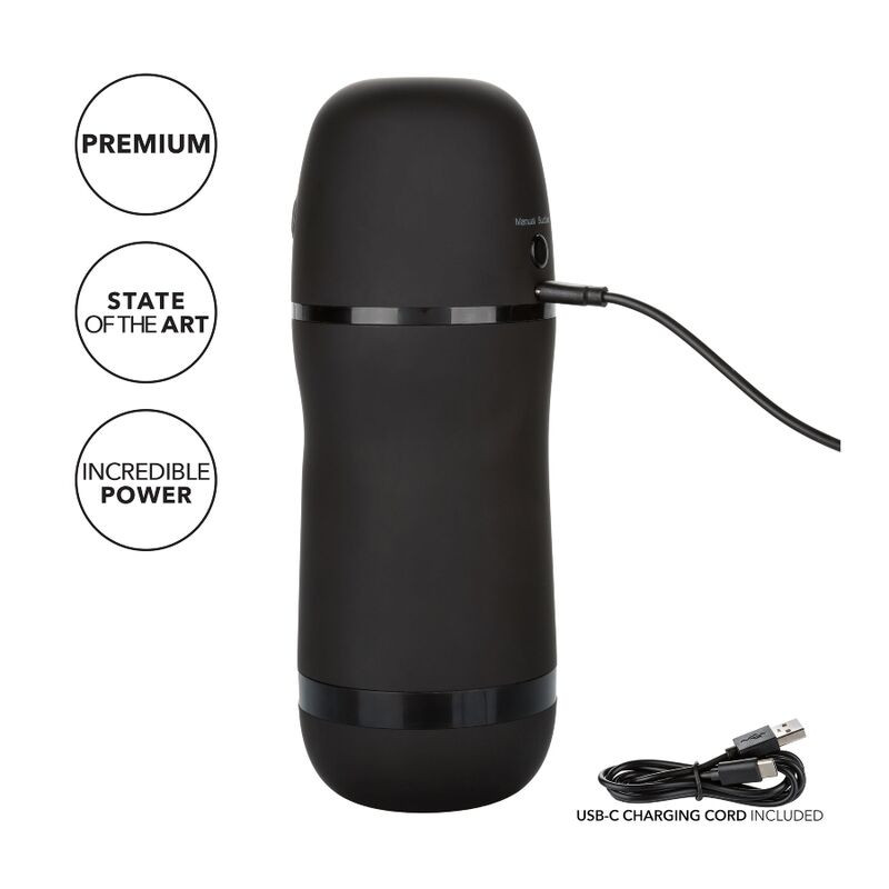 CALEXOTICS OPTIMUM POWER MASTURBADOR CON VIBRACION Y SUCCIONADOR
