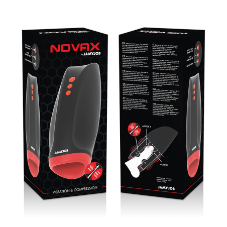 JAMYJOB NOVAX MASTURBADOR CON VIBRACION Y COMPRESION