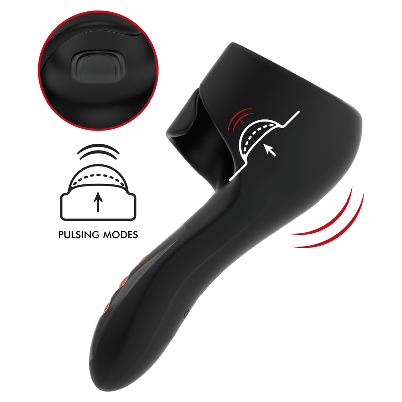 JAMYJOB PULSAR MASTURBADOR VIBRADOR AJUSTABLE CON GOLPETEO EN GLANDE