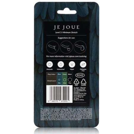 JE JOUE ANILLO SILICONA AZUL ESTRANGULAMIENTO MINIMO