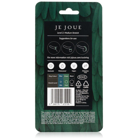 JE JOUE ANILLO SILICONA VERDE ESTRANGULAMIENTO MEDIO
