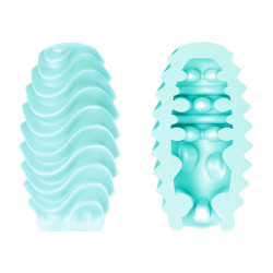 PRETTY LOVE HUEVO MASTURBADOR DOBLE CARA TURQUESA 2