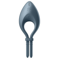 SATISFYER BULLSEYE ANILLO VIBRADOR APP GRIS 2