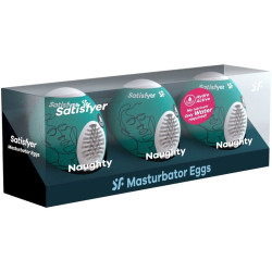 SATISFYER 3 HUEVOS MASTURBADORES NAUGHTY 2