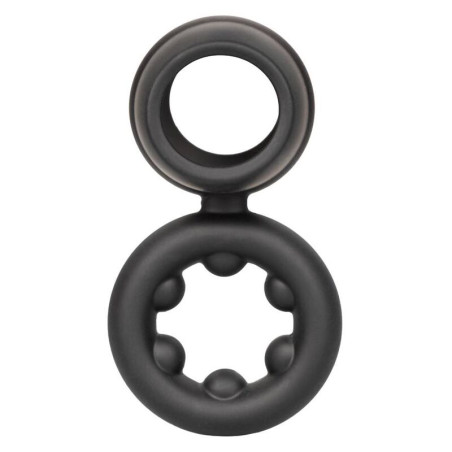 CALEXOTICS ALPHA DUAL MAGNUM RING NEGRO