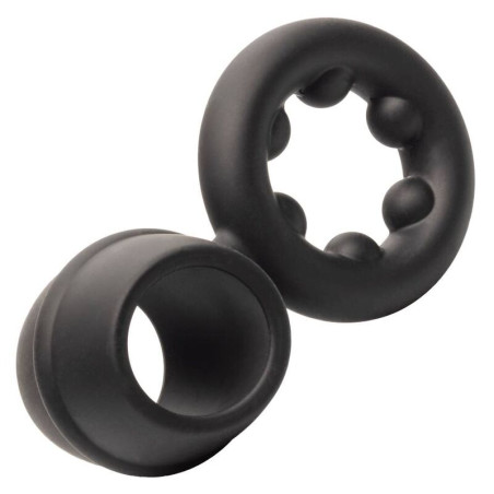 CALEXOTICS ALPHA DUAL MAGNUM RING NEGRO