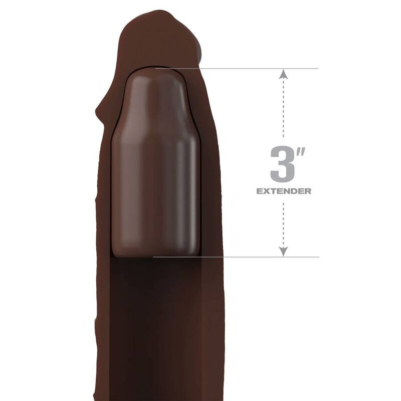 FANTASY X TENSIONS PIPEDREAMS EXTENSION W STRAP 1778 CM BROWN