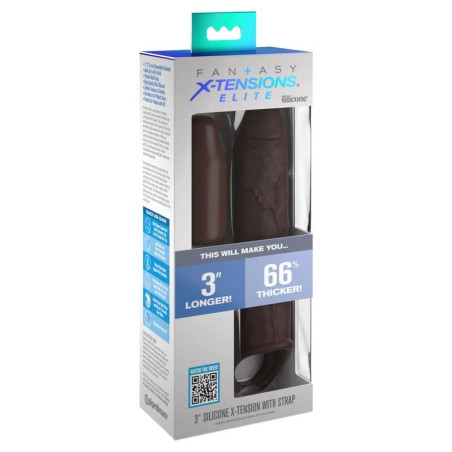 FANTASY X TENSIONS PIPEDREAMS EXTENSION W STRAP 1778 CM BROWN