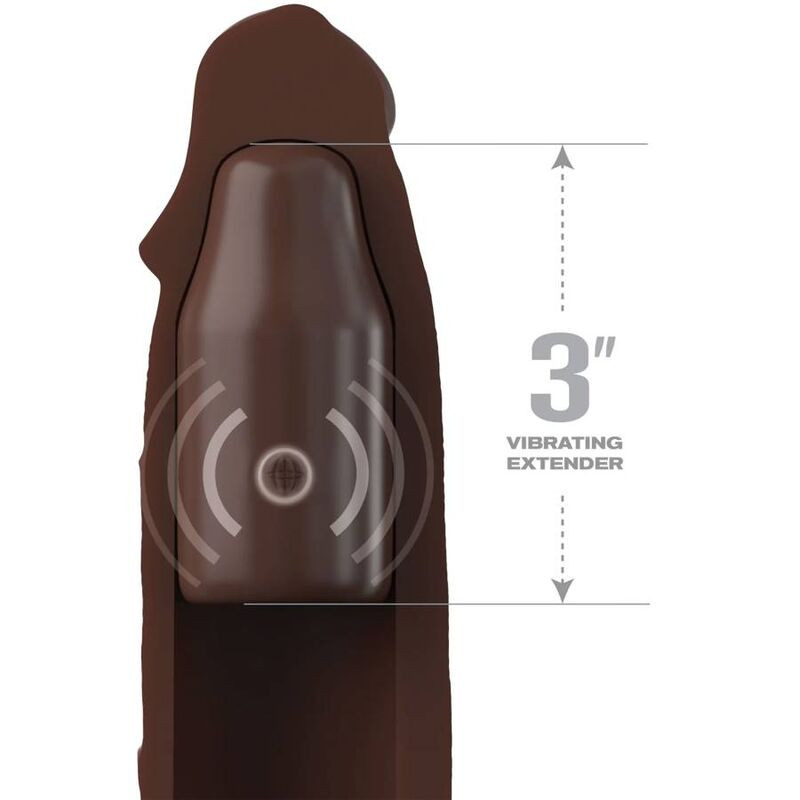 FANTASY X TENSIONS PIPEDREAMS SLEEVE 2286 CM 762 CM PLUG REMOTE BROWN