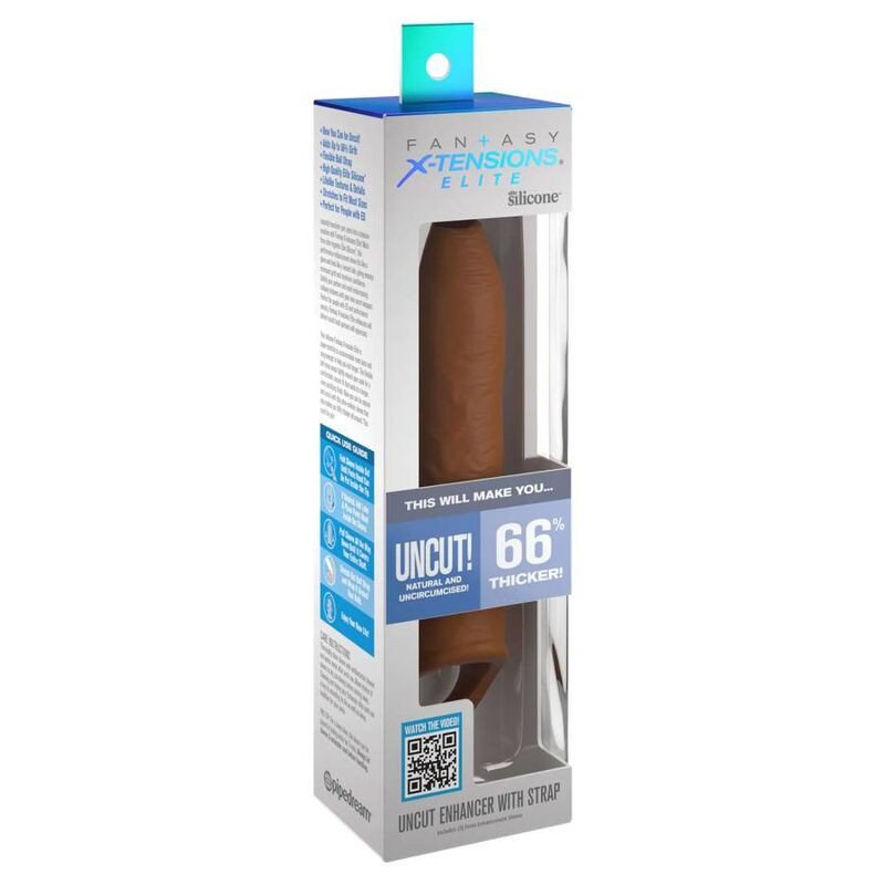 PIPEDREAMS SLEEVE UNCUT 1778 CM W STRAP CARAMEL