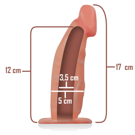 INTENSE ARNES HUECO CON DILDO 18 X 35 CM
