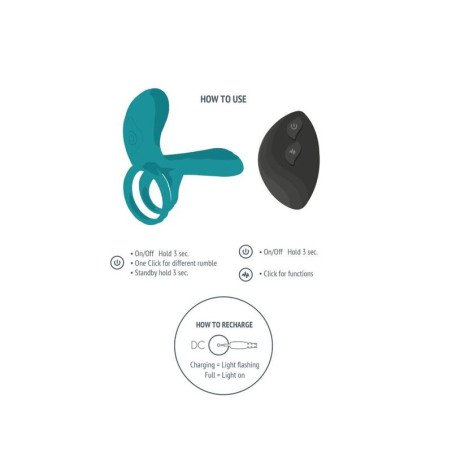 XOCOON ANILLO VIBRADOR PARA PAREJAS VERDE