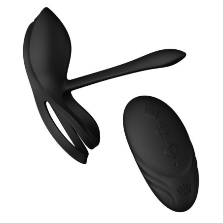 ZALO BAYEK ANILLO VIBRADOR CONTROL REMOTO PAREJAS NEGRO