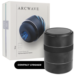 ARCWAVE VOY MALE STROKER WITH 8 PRESSURE SETTINGS BLACK 10 ML LUBRICANT INCLUDED 2