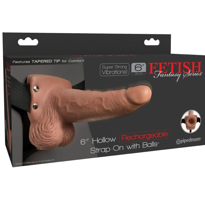 FETISH FANTASY SERIES ARNES AJUSTABLE PENE REALISTICO CON TESTICULOS RECARGABLE Y VIBRADOR 15 CM