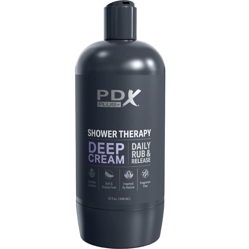 PDX PLUS MASTURBADOR STROKER DISENO DISCRETO DE BOTE CHAMPU DEEP CREAM