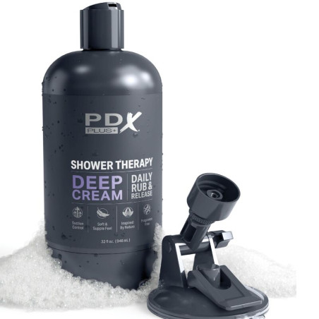 PDX PLUS MASTURBADOR STROKER DISENO DISCRETO DE BOTE CHAMPU DEEP CREAM