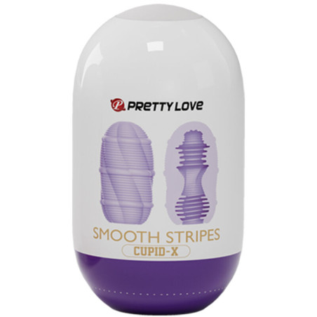 PRETTY LOVE HUEVO MASTURBADOR SMOOTH STRIPES CUPID