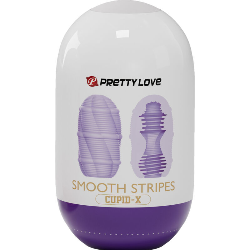 PRETTY LOVE HUEVO MASTURBADOR SMOOTH STRIPES CUPID