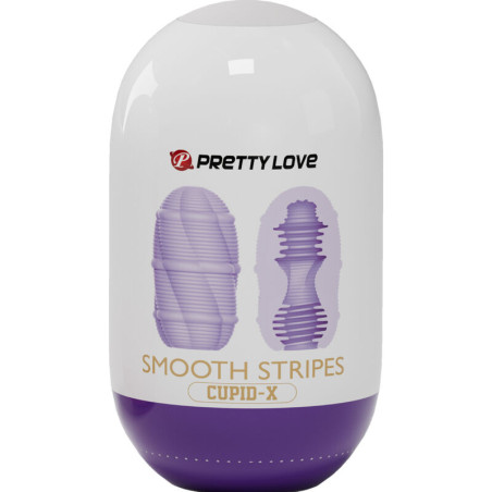 PRETTY LOVE HUEVO MASTURBADOR SMOOTH STRIPES CUPID