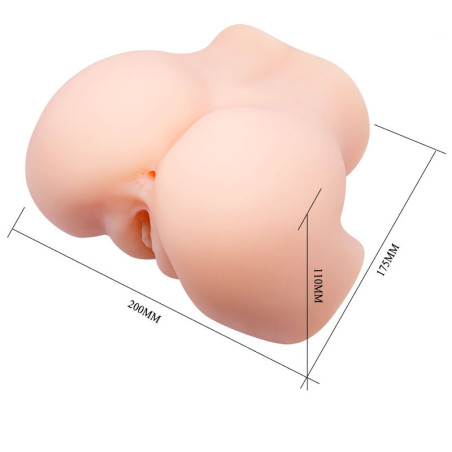 CRAZY BULL VAGINA Y ANO REALISTICOS DOBLE VIBRACION