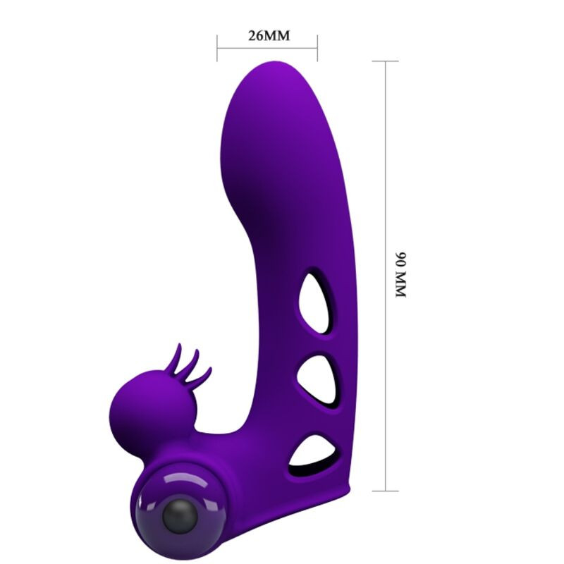 PRETTY LOVE ORLANDO FUNDA DE DEDO VIBRADOR MORADO