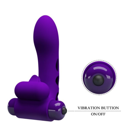 PRETTY LOVE ORLANDO FUNDA DE DEDO VIBRADOR MORADO