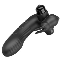 PRETTY LOVE VANCE FUNDA DEDO VIBRADOR CONEJO NEGRO 2