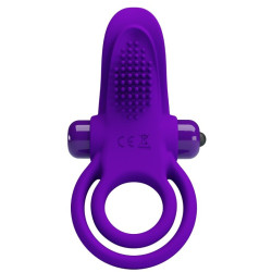PRETTY LOVE ANILLO VIBRADOR PARA PENE MORADO 2
