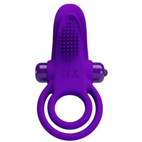 PRETTY LOVE ANILLO VIBRADOR PARA PENE MORADO