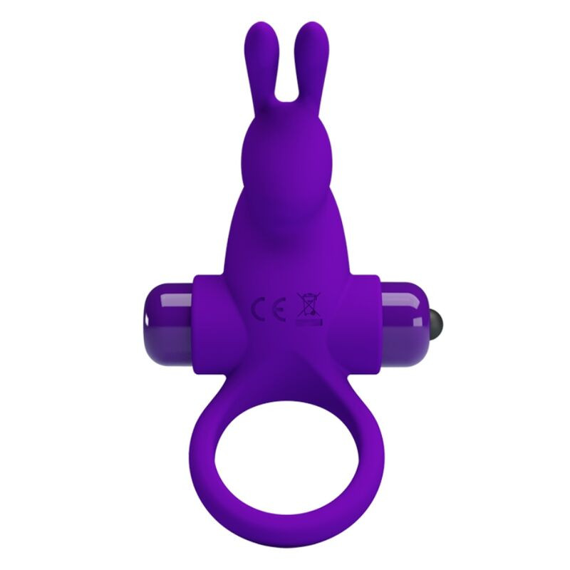 PRETTY LOVE ANILLO VIBRADOR I CONEJO PARA PENE MORADO