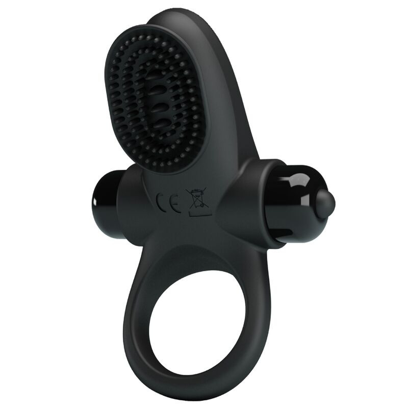 PRETTY LOVE ANILLO VIBRADOR II PARA PENE NEGRO