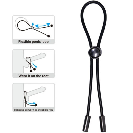 PRETTY LOVE CUERDA ANILLO PENE Y TESTICULOS