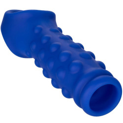 CALEXOTICS ADMIRAL BEADED FUNDA PENE SILICONA LIQUIDA AZUL 2